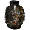 Maxcorners Whitetail Deer Hunting Custom Name Camo Shirt, Deer Hunting Clothing, Camouflage Deer Shirts LM2608