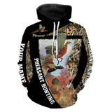 Maxcorners Pheasant Hunting Customize Name 3D Shirts