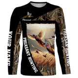 Maxcorners Pheasant Hunting Camo Custom Name Shirt 3D All Over Printed Clothes