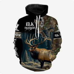 Maxcorners Best Elk Hunting Camouflage Shirts for Elk Hunters, Personalized Hunting Shirts LM2608