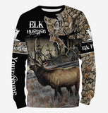 Maxcorners Custom Name Best Elk Hunting 3D All Over Printed Clothes