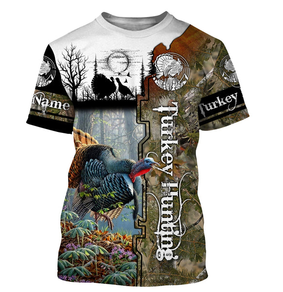Maxcorners Turkey Hunting Customize Name 3D Shirts
