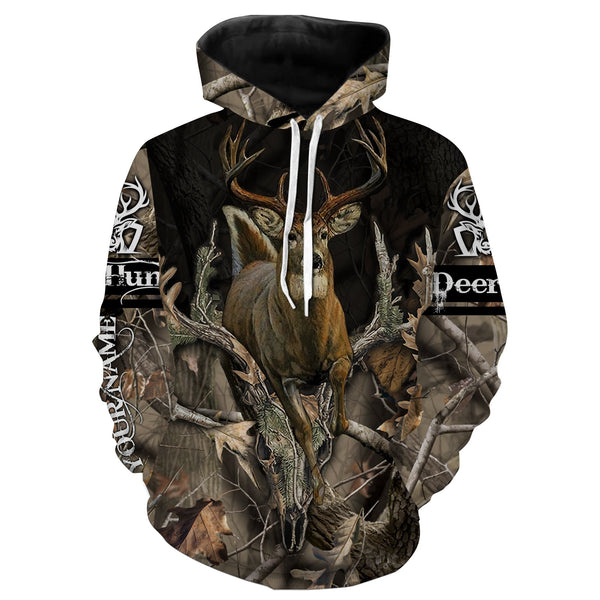 Maxcorners Whitetail Deer Hunting Customize Name 3D Shirts