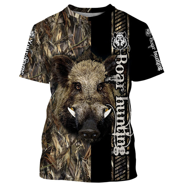 Maxcorners Boar Hunting Customize Name 3D Shirts