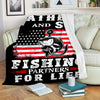 Maxcorners Father And Son Fishing Partners For Life 3D Quilt - Blanket
