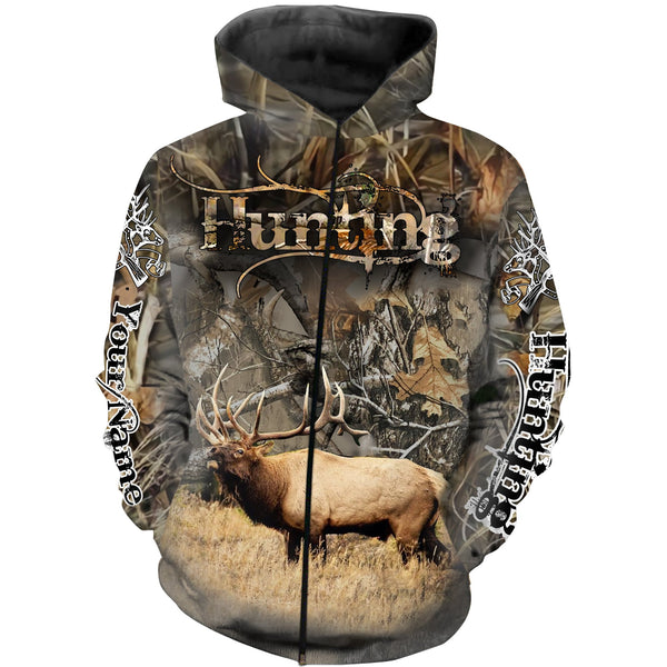 Maxcorners Elk Hunting Customize Name 3D Shirts