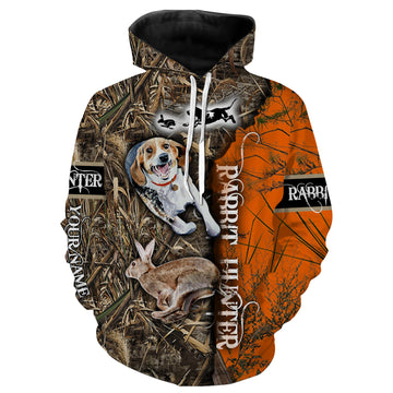 Maxcorners Rabbit Hunting Customize Name 3D Shirts