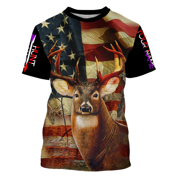 Maxcorners Deer Hunting Customize Name 3D Shirts