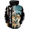 Maxcorners Duck Hunting Custom name all over print Shirts - Personalized Gifts for Duck Hunters LM2608