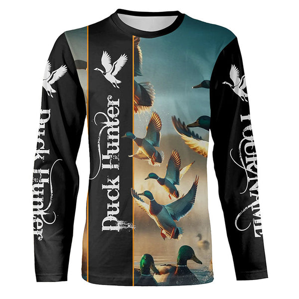 Maxcorners Duck Hunting  Custom Name Shirt 3D All Over Printed Clothes