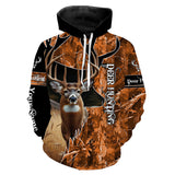 Maxcorners Deer Hunting Orange Camouflage Custom Name Shirts, Deer Hunting Shirt, Gifts For Hunters