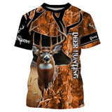 Maxcorners Deer Hunting Orange Camouflage Custom Name Shirts, Deer Hunting Shirt, Gifts For Hunters