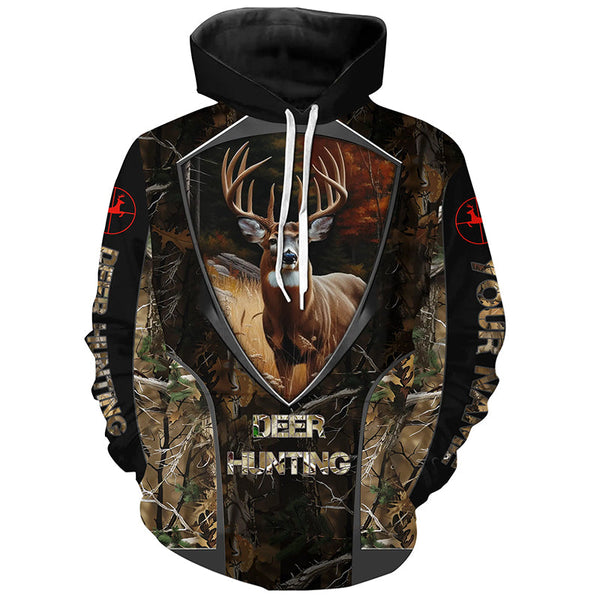 Maxcorners Best Deer Hunting Camouflage Custom Name Shirt 3D All Over Printed Clothes