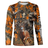 Maxcorners Deer Bow Hunting Orange Camouflage Custom Name Shirts, Personalized Deer Hunting