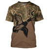 Maxcorners Duck Hunting Waterfowl Camo Customized Name Shirts for Adult and Kid, Personalized Duck Hunting Gifts LM2608