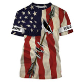 Maxcorners Custom Name Archery Bow Hunting American Flag 3D All Over Printed Clothes