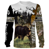 Maxcorners Bear Hunting Customize Name 3D Shirts