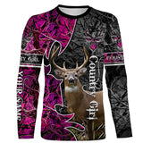 Maxcorners Country Girl Deer Hunting Customize Name 3D Shirts