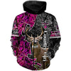 Maxcorners Custom Name Country Girl Deer Hunting 3D All Over Printed Clothes
