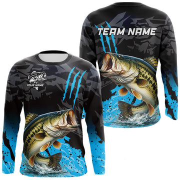 Maxcorners Largemouth Bass Fishing Jerseys For Men, Custom Bass Performance Fishing Apparel LM0503
