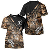Maxcorners Deer Hunting Camo Custom Name 3D All Over Print Hoodie Basic Brown, Deer Hunting Season LM1112