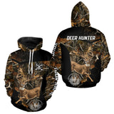 Maxcorners Forest Camo Deer Hunting Shirt, Deer Hunting With Full All Over 3D For Deer Hunters LM2110
