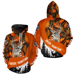 Maxcorners Personalized Deer Hunting Orange Camo Shirts, Season Deer Hunting, Deer Hunting Gift MT1511