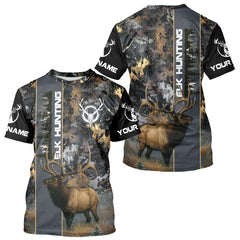 Maxcorners Best Elk Hunting Camouflage Shirts for Elk Hunters, Personalized Hunting Shirts, Hunting Gifts LM0409