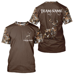 Maxcorners Best Whitetail Deer Hunting Shirt Custom Name Black Orange Camo Gift For Hunters Hunting Gift LM2608