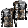 Maxcorners Wild Boar Hunting Camo Custom Name Shirts, Personalized Boar Hunting Clothes