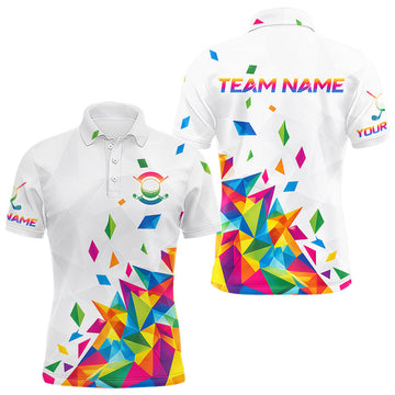 Maxcorners Custom Name Mens Golf Polo Jerseys