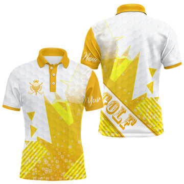 Maxcorners Personalized Golf Shirt Beer Style – Custom Name Polo, Gift For Dad, Golfer Gift Idea LM0404