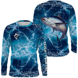 Maxcorners Customize Name Tuna Fishing Sea Water Fishing 3D Shirts