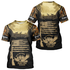 Maxcorners Custom Deer Hunting Season Camo Shirt for Men, Hunting Apparel for Deer Hunters, Hunting Gifts LM1109