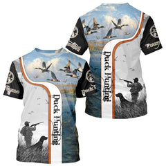 Maxcorners Personalized Duck Hunting Custom Name All Over Print Shirts, Duck Hunting Gifts LM1109