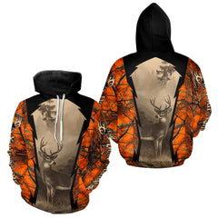 Maxcorners Orange Camouflage Deer Hunting Shirts, Hunting Clothes for Men, Deer Hunting Gifts LM2110