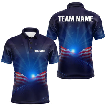 Maxcorners American 250Th Anniversary Mens Golf Polo Shirt Patriotic USA Golf Shirts, Patriotic Golf Shirts LM2405