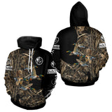 Maxcorners Mallard Duck Custom Camo 3D Hunting Shirts Best Hunting Clothes For Duck Hunting Season LM0611