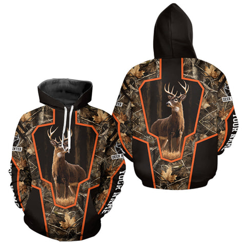 Maxcorners Deer Hunting 3D Prints Shirts Camouflage Shirts for Elk Hunters, Personalized Hunting Shirts LM0210