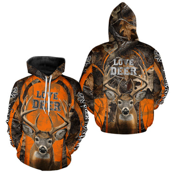 Maxcorners Custom Camo 3D Whitetail Deer Hunting Shirt Best Hunting Clothes For Deer Season LM3010