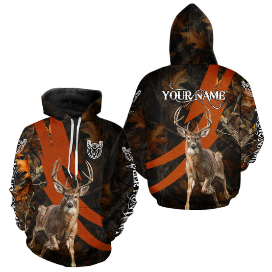 Maxcorners Best Custom Camouflage Whitetail Deer Hunting Shirt All-Over Print 3D For Deer Hunters LM3010