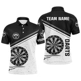 MaxCorners Dart Retro Texas Flag Customized Name And Team Name 3D Polo Shirt For Men