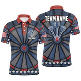 Max Corners Dart Board Art Star Customized Name 3D Darts Polo Shirt For Men