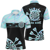 MaxCorners Dart Holographic Tie Dye  Customized Name And Team Name 3D Polo Shirt For Men