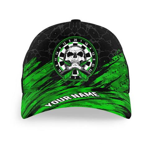 Maxcorners Darts  Skull  Personalized Name 3D Cap