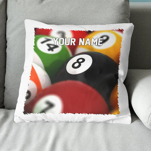 Personalized Billiard 8 Ball Pillow Custom Pillow Gifts For Pool Players