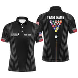 Maxcorners Personalized Billiard 8 Ball Pool Player Polo Shirts