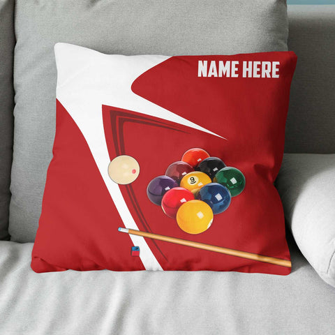 Maxcorners Customized Red Billiard Balls Pillows