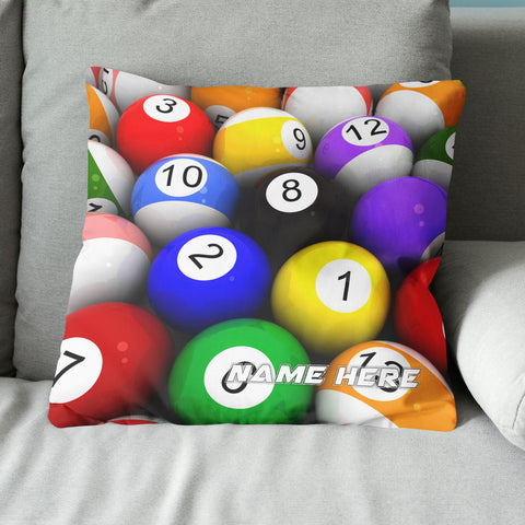Maxcorners Personalized Billiard Balls Pillow