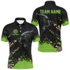 Maxcorners Green Grunge Panther Darts Jersey Customized Name, Team Name 3D Shirt